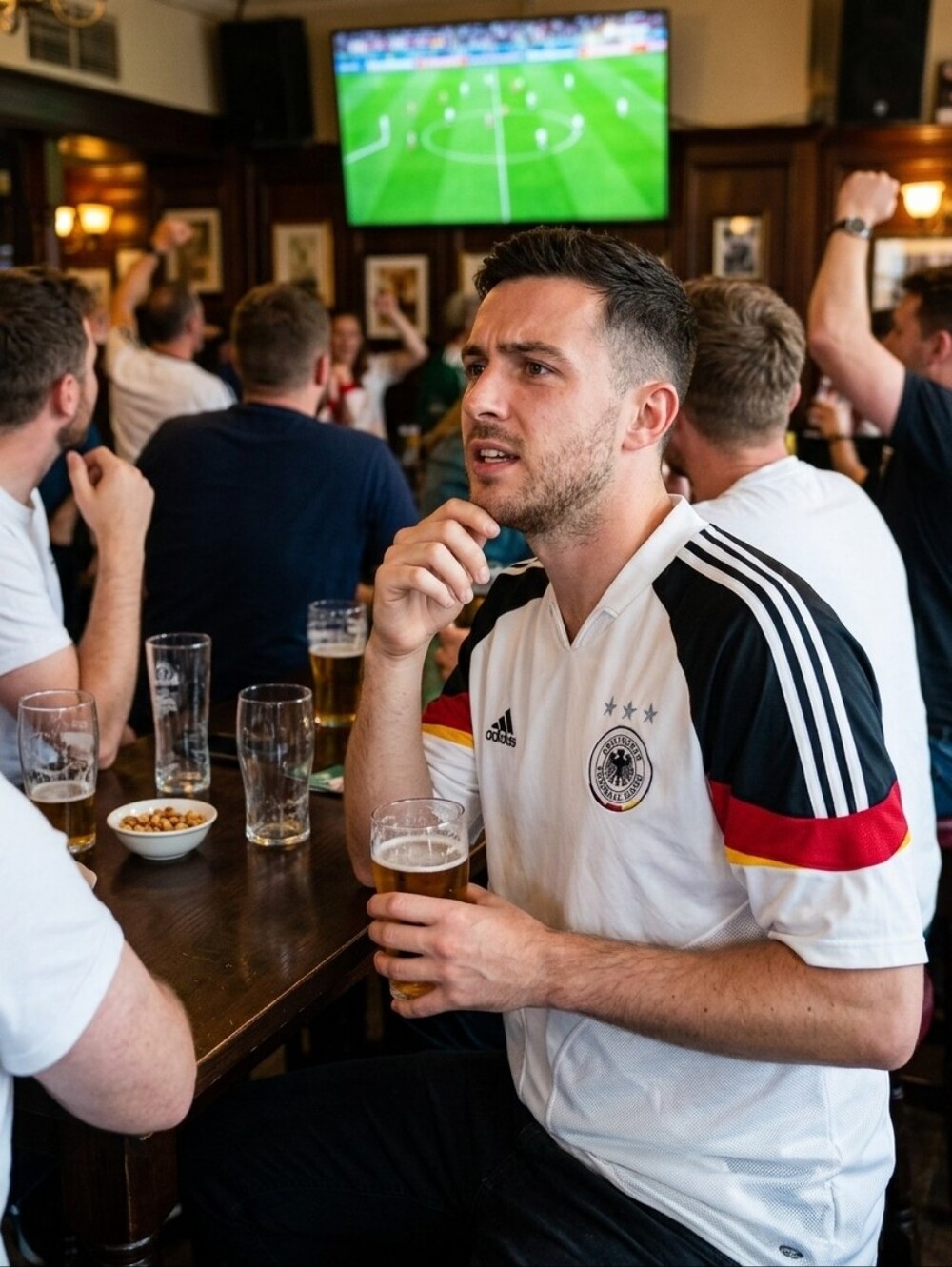 Vintage 2003 Adidas Germany National Team Soccer Jersey Shirt White Rare Men's